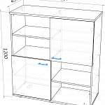 Чертеж Комод Комби 12 BMS