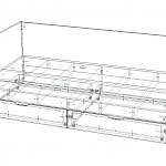 Чертеж Кровать Мари Блеск 29 BMS