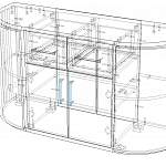 Чертеж Комод радиусный Флер 19 BMS