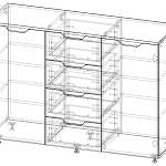 Чертеж Комод К-4,1 BMS