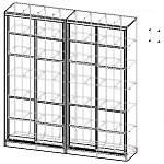 Чертеж Книжный шкаф-купе Мастер 1 BMS