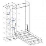 Чертеж Шкаф-кровать трансформер Джули 29 BMS