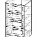 Чертеж Комод Прима Бэст 4 BMS