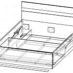 Чертеж Кровать Вегас М BMS