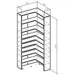 Чертеж Стеллаж угловой Пион 1 BMS