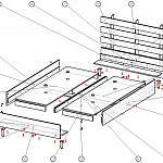 Чертеж Кровать Скуп 3 BMS
