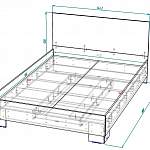 Чертеж Кровать Рома 6Д BMS