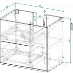 Чертеж Тумба в ванную Атлант 11 BMS