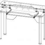 Чертеж Геймерский стол Стим 5 BMS