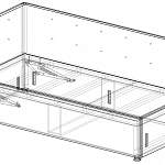 Чертеж Кровать София с ПМ BMS