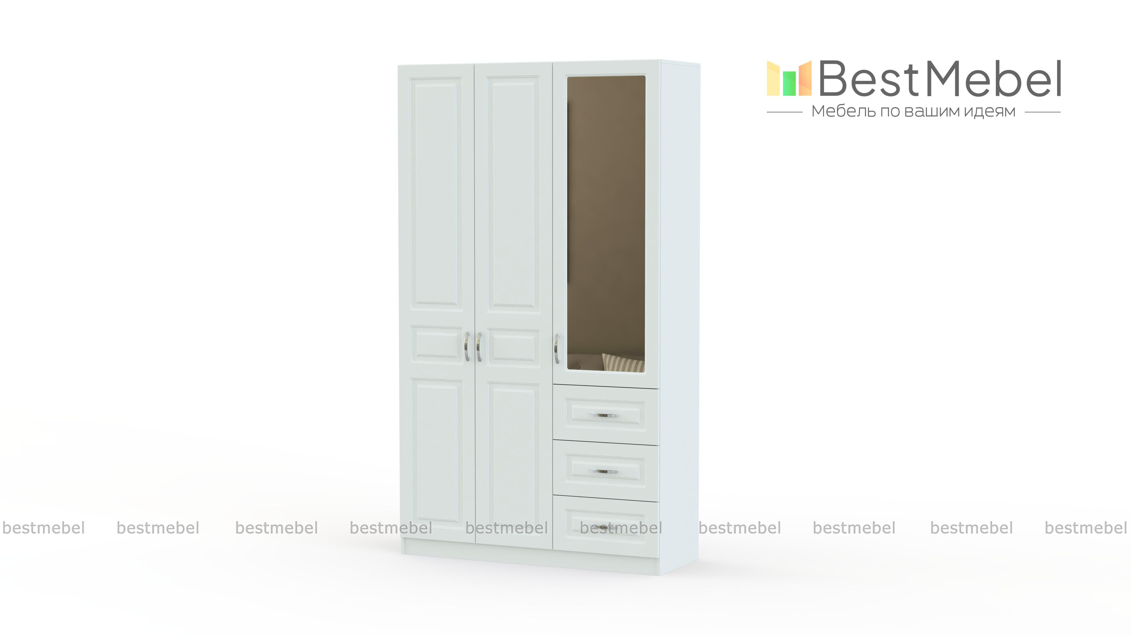 Шкаф 3-х створчатый Визит модуль 07 BMS - Фото