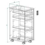 Комод на колесах Анджел 2 BMS