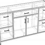 Чертеж Комод Лия 12 BMS