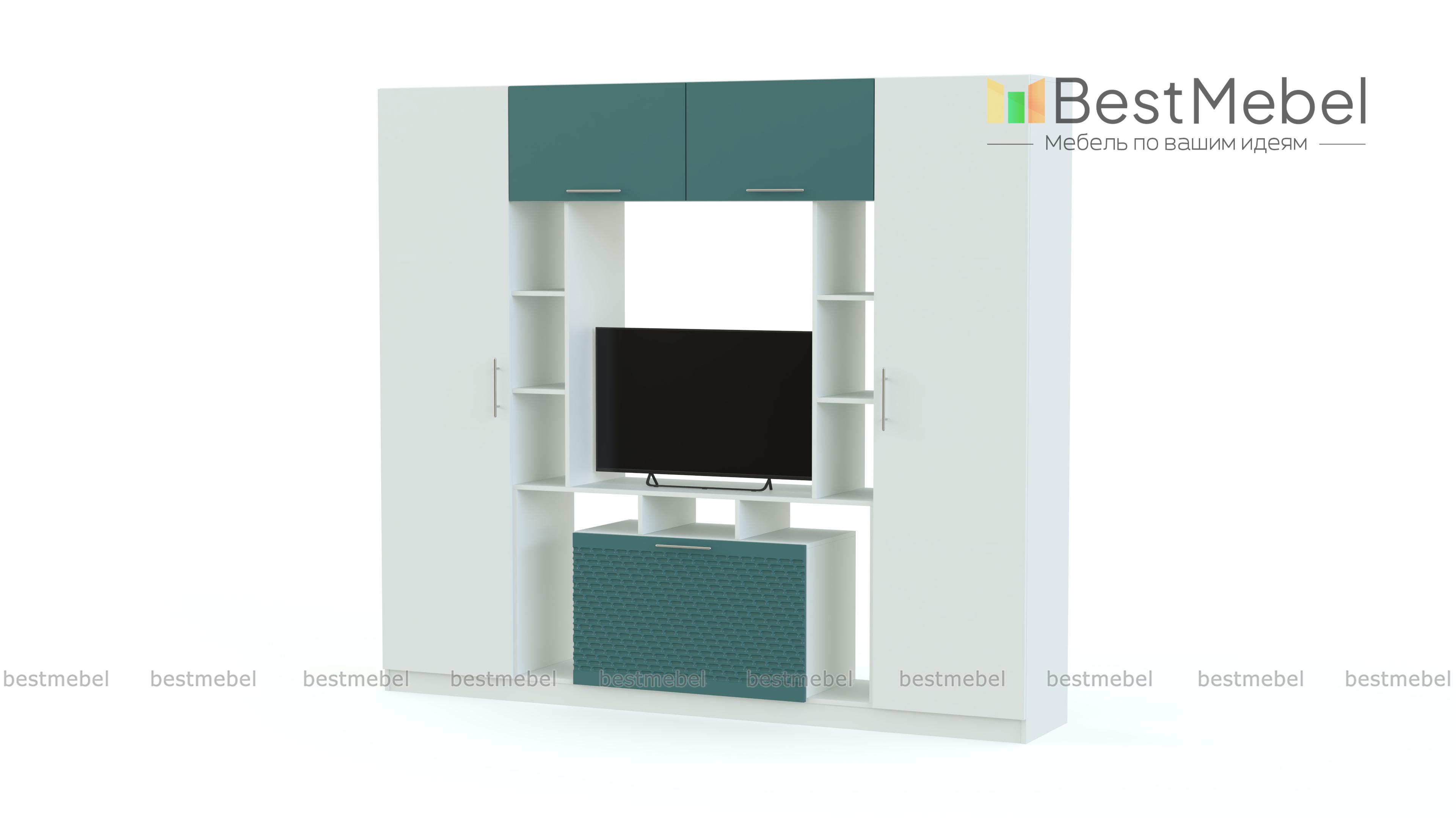 Стенка в гостиную Блеск 13.1-3D BMS - Фото