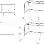 Стол письменный Алекс Alex 1