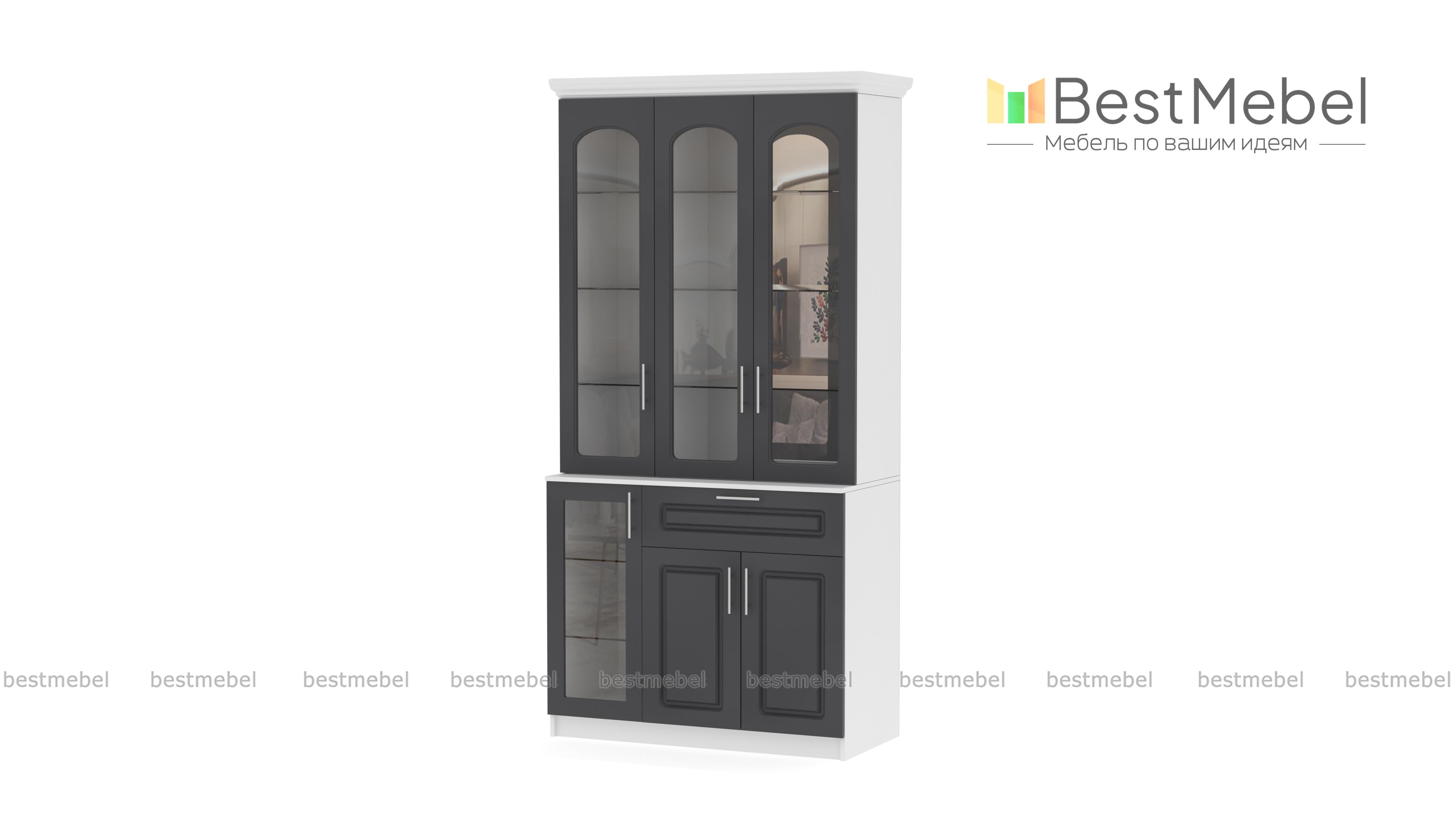 Шкаф для посуды Венеция 2 BMS - Фото