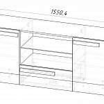 Чертеж Тумба ТВ-столик ML 759 BMS