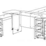 Чертеж Стол руководителя Сизаль BMS