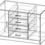 Чертеж Комод Селена 1 BMS
