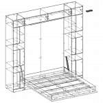 Чертеж Шкаф-кровать трансформер Рия BMS