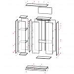 Чертеж Шкаф распашной Пакс Тисседаль Pax Tyssedal 4