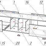 Чертеж Тумба под ТВ Блеск 5 BMS