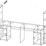 Чертеж Уголок школьника Лайк-12 BMS