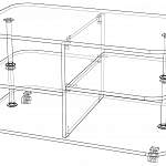 Чертеж Стол журнальный Симфония BMS