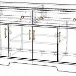 Чертеж Комод Стенворд № 22 BMS