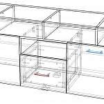 Чертеж Тумба под ТВ Блеск 4 глянец BMS