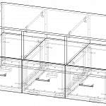 Чертеж Тумба под ТВ Модерно 11.1 BMS