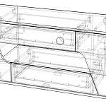 Чертеж Тумба ТВ тип 5 Diamond BMS