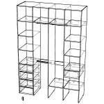 Стеллаж для одежды Мирта 18 BMS