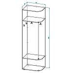 Схема сборки Вешалка угловая Геркулес 7 BMS