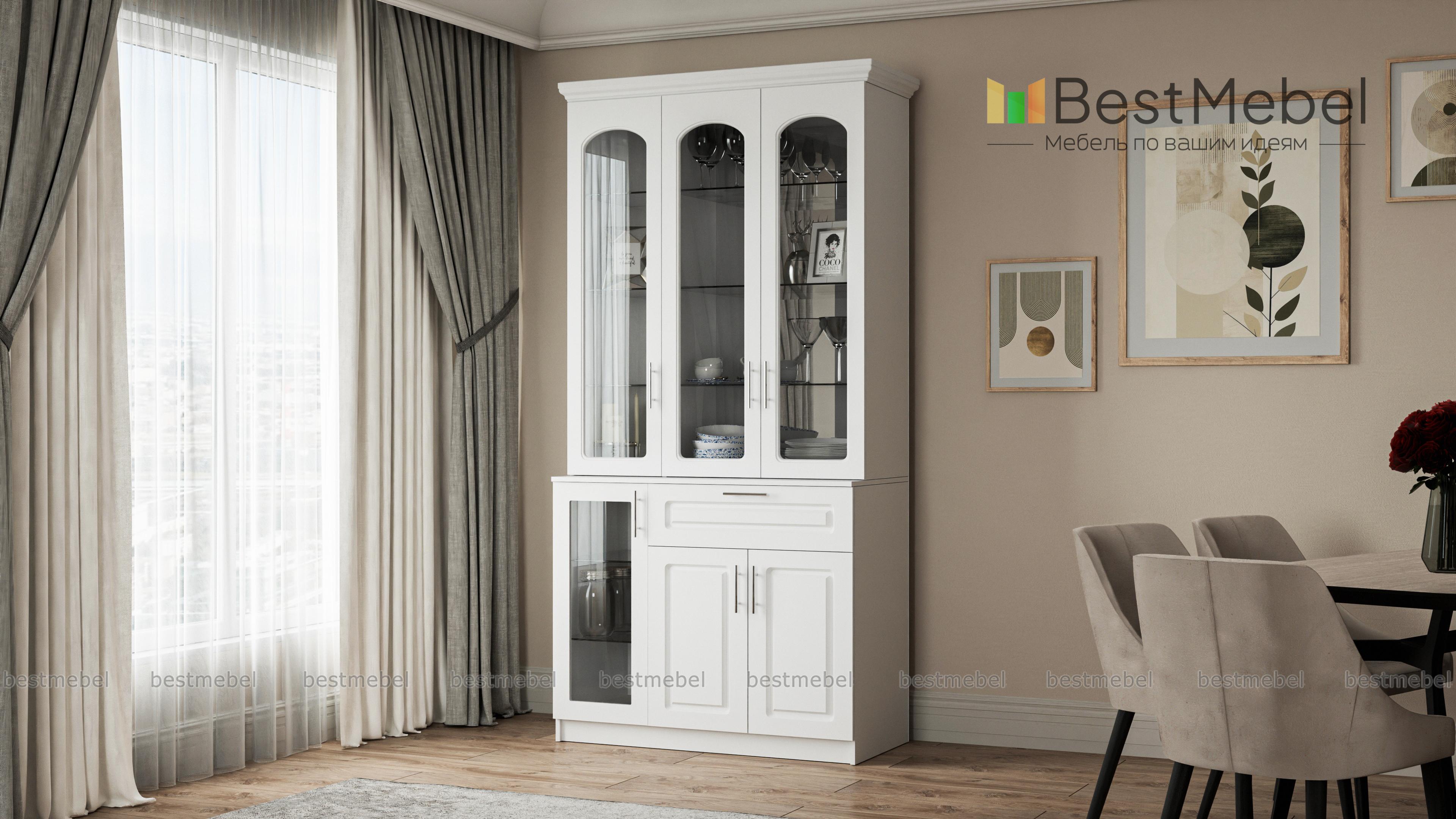 Шкаф для посуды Венеция 2 BMS - Фото