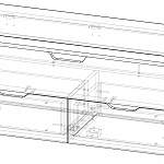 Чертеж Тумба-банкетка Маэстро BMS