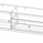 Чертеж ТВ тумба BABB9 BMS
