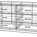 Чертеж Комод Элит 24 BMS