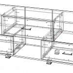 Чертеж Тумба ТВ Шах BMS