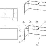 Стол письменный Алекс Alex 1