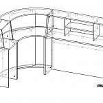 Чертеж Стойка ресепшн Монте 9 BMS