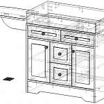 Чертеж Комод Мидл 6 BMS