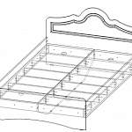 Чертеж Кровать Белая ночь 14 BMS