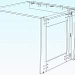 Чертеж Кухонный стол Шалфей 1 BMS