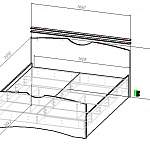 Чертеж Кровать Милена 6 BMS