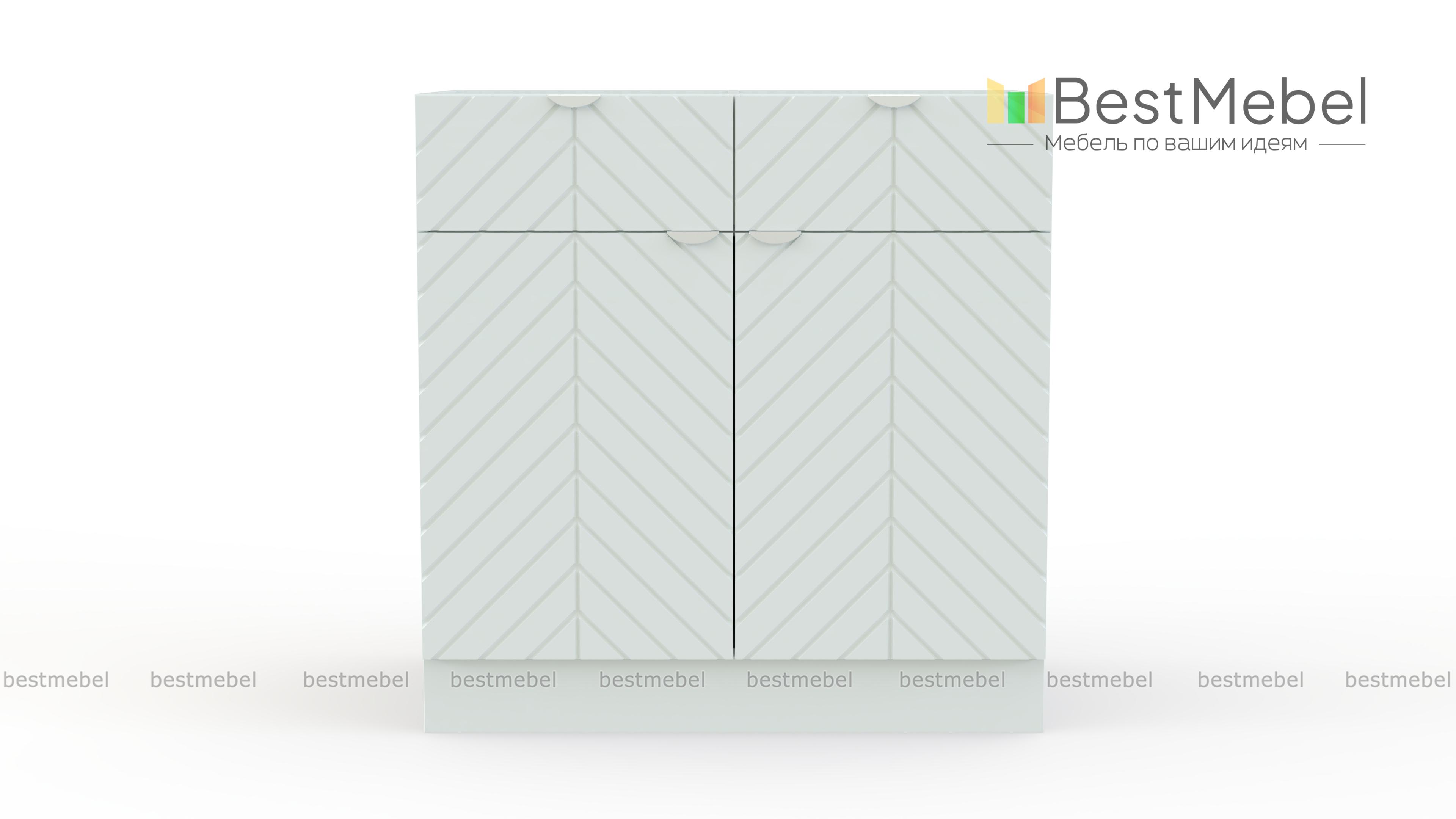 Шкаф нижний с 2-мя дверцами и 2-мя ящиками Анаис BMS - Фото