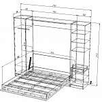 Чертеж Шкаф-кровать трансформер Мечта 2 BMS