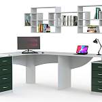 Угловой письменный стол для двоих Прима 172 BMS - Фото 1