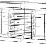 Чертеж Комод Астера-6 BMS