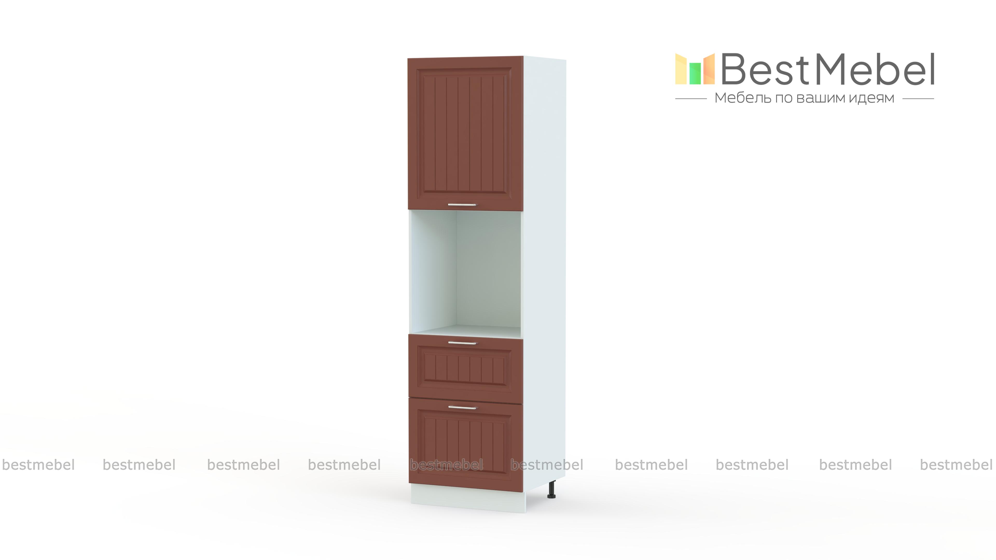 Шкаф пенал  с 1-ой дверцей и 2-мя ящиками Европа-2 BMS - Фото